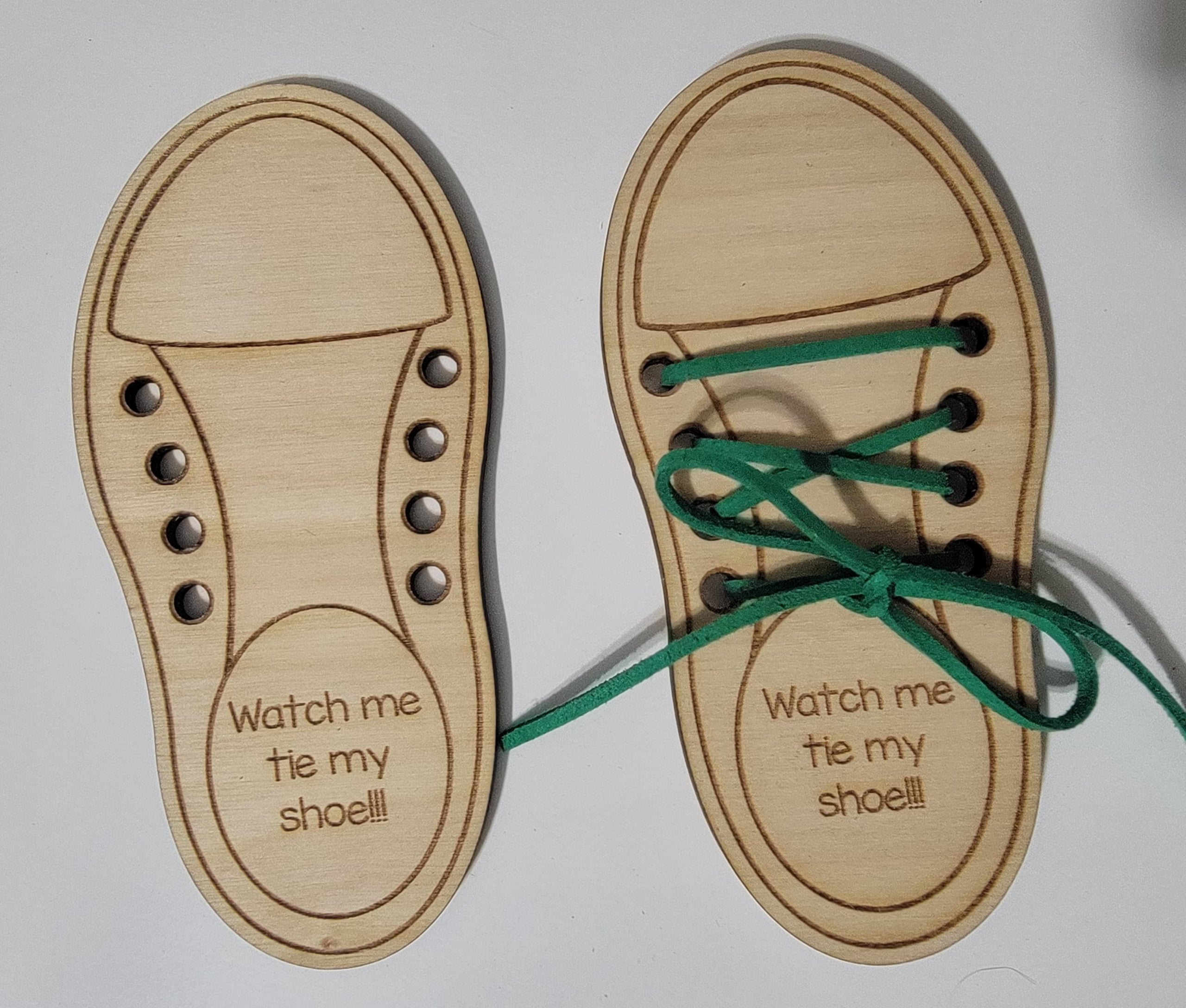 Teach me how shop to tie my shoes